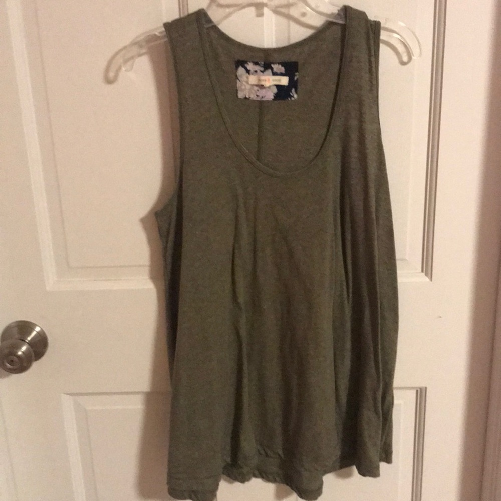 Green tank top